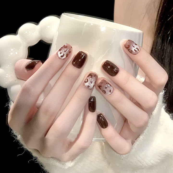 Artistic Leopard Print Press-On Nail Set Kalsten