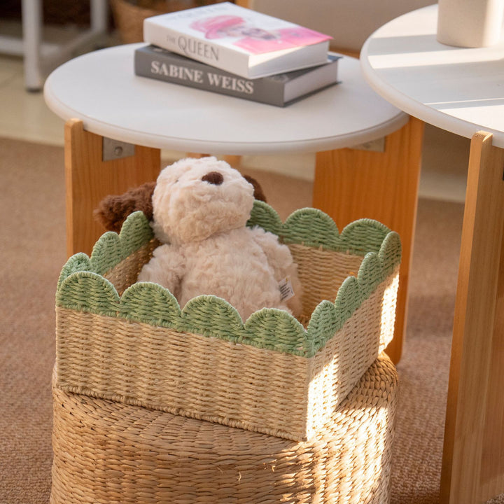 Decorative Scalloped Storage Basket Kalsten