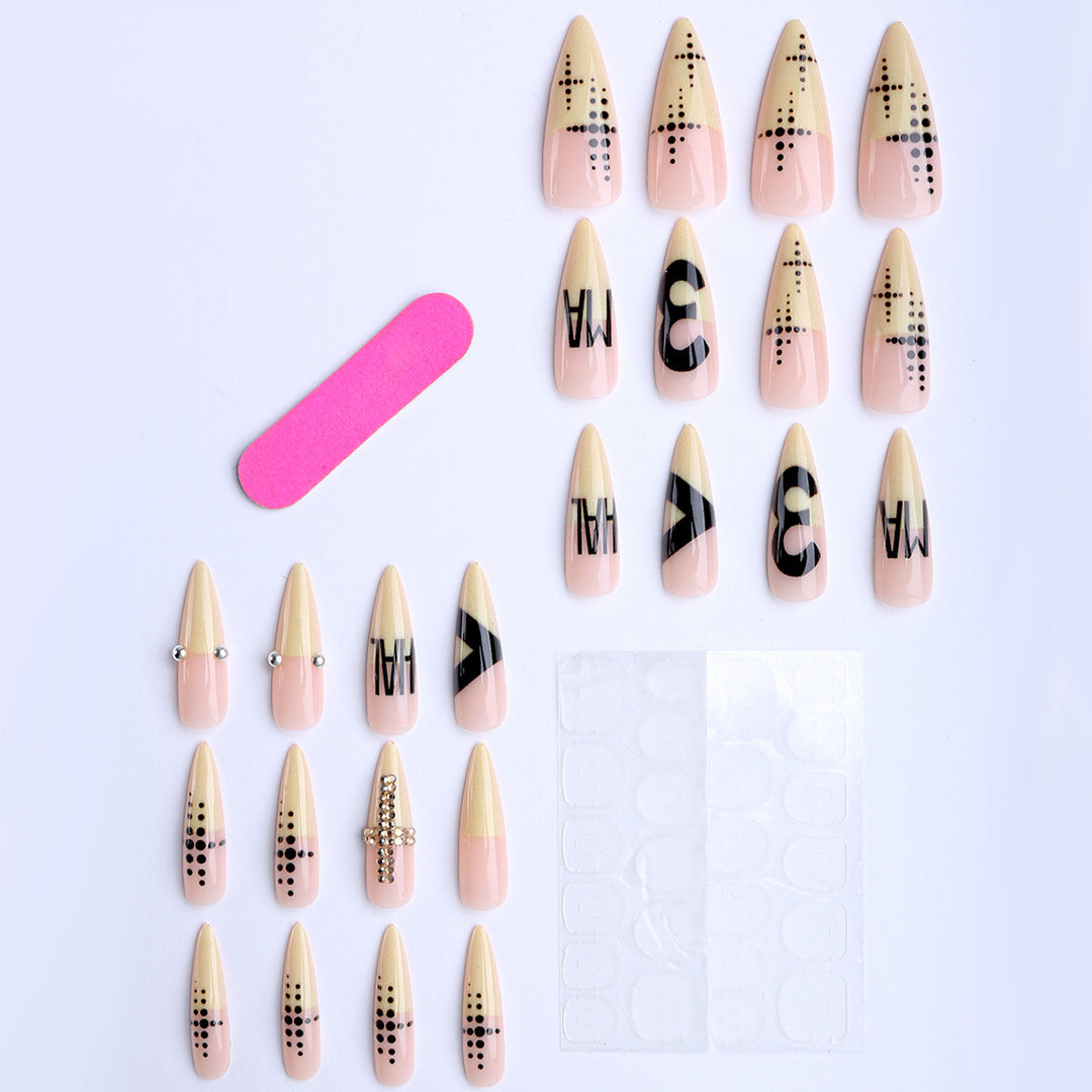 Elegant Artificial Nails with Fashionable Designs Kalsten