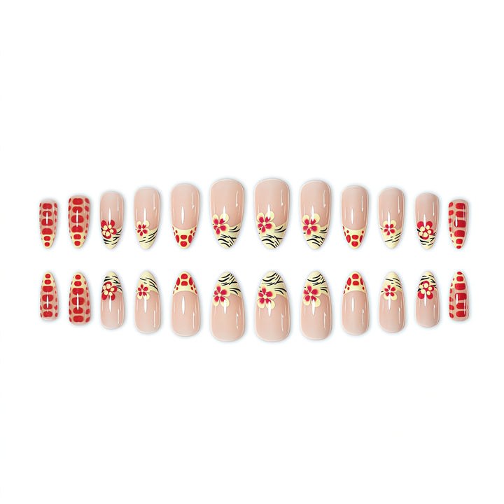 Floral Nail Art Press-On Set Kalsten