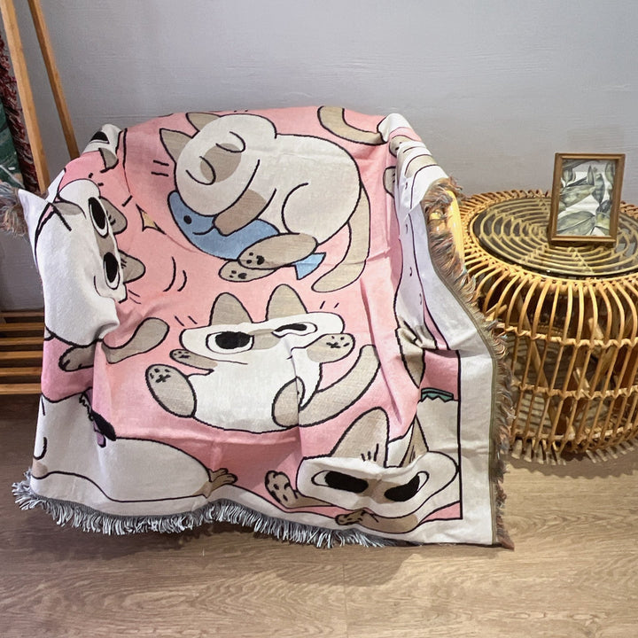 Cute Animal-Themed Decorative Tapestry
