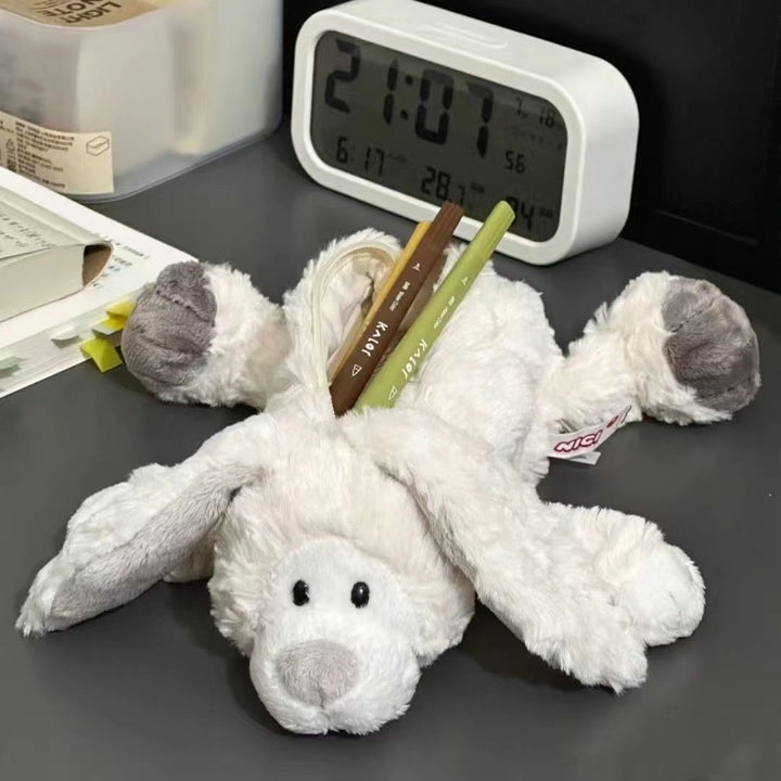 Plush Bunny-Shaped Pencil Holder