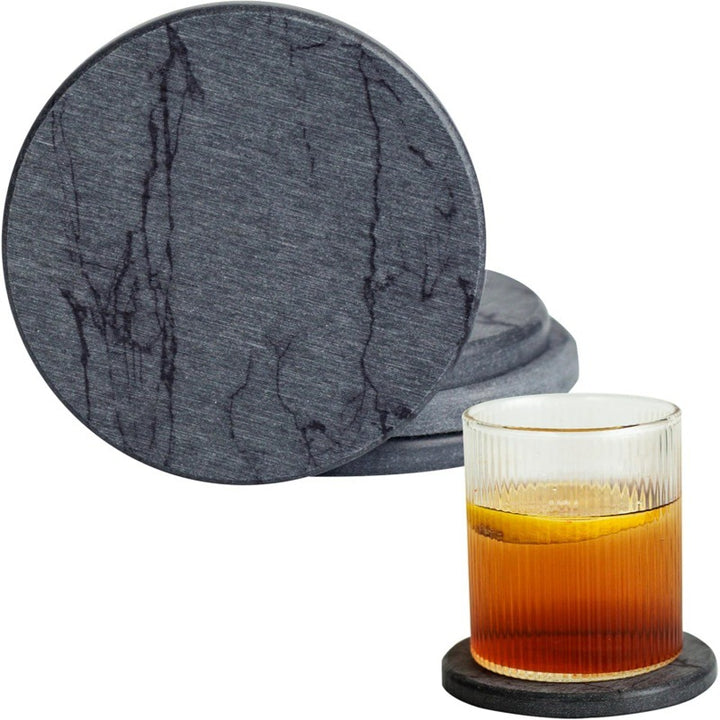 Marble Effect Drink Coaster Set