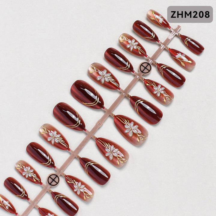 Decorative Press-On Nail Set Kalsten