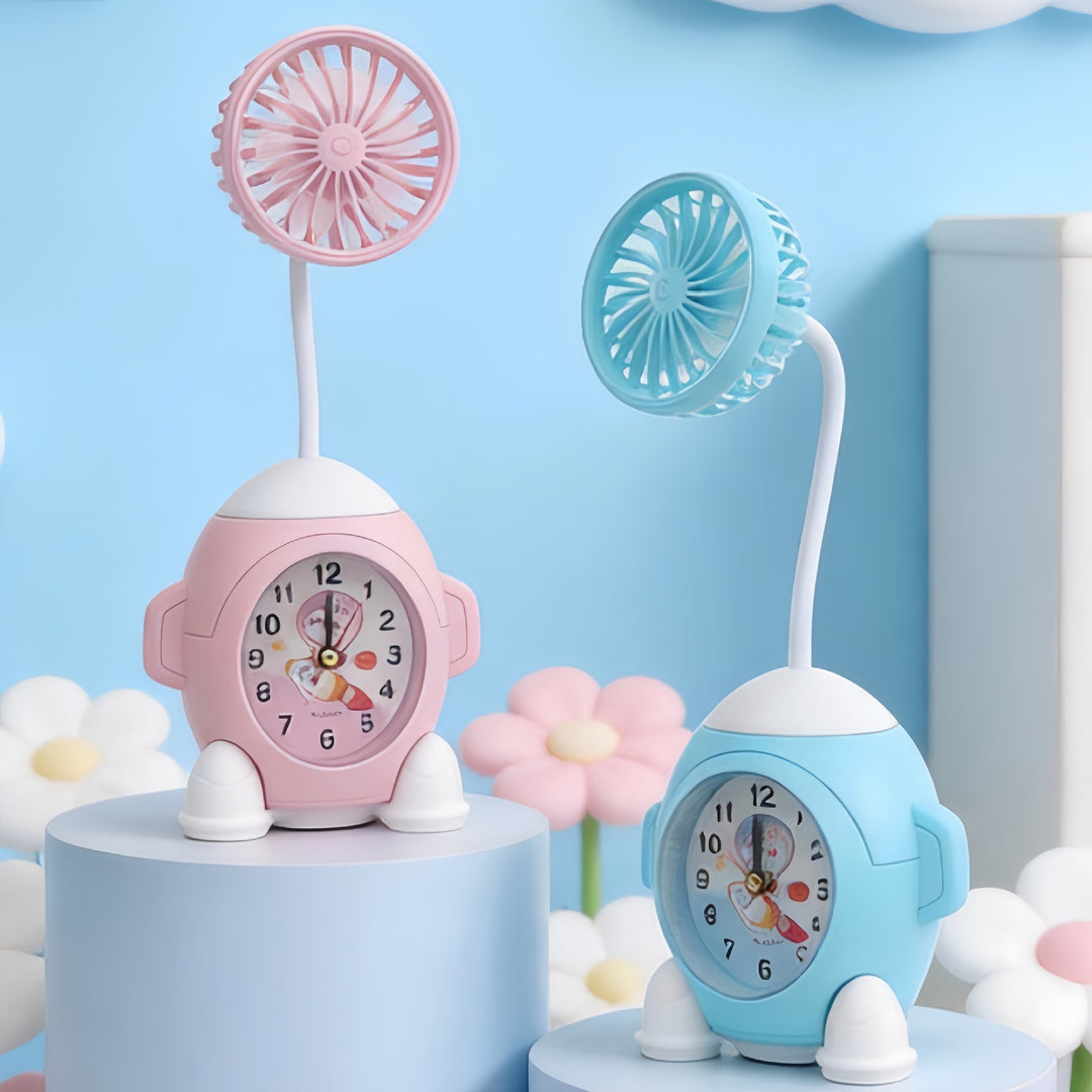 Women Multifunctional Table Clock with Fan Kalsten