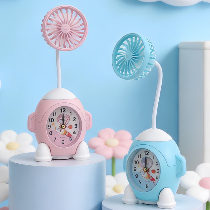 Women Multifunctional Table Clock with Fan Kalsten
