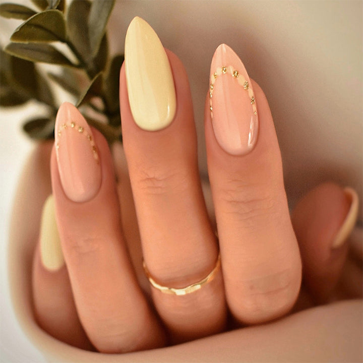 Elegant Natural Finish Press-On Nail Set Kalsten