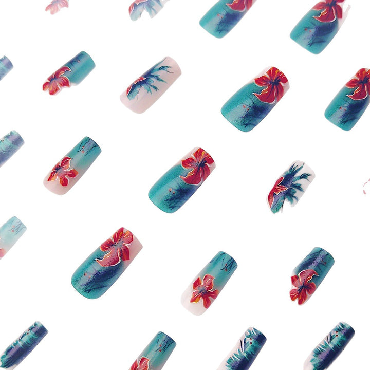 Floral Design Gel Nail Art Kalsten