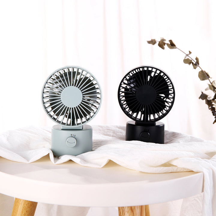 Unisex nan compact USB rechargeable personal desk fan with adjustable tilt Kalsten