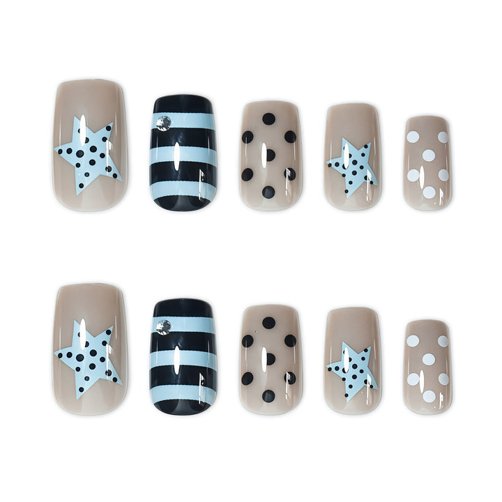 Artistic Press-On Nail Design Kalsten