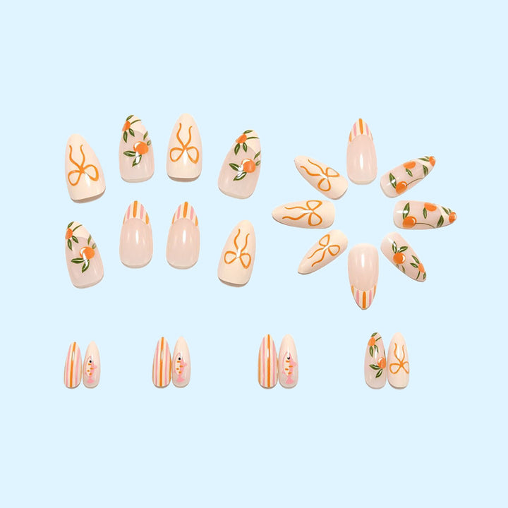 Creative artificial nails with fruity design Kalsten