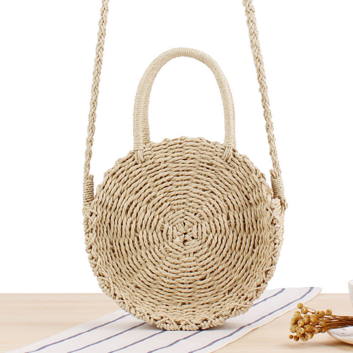Hand-knotted shoulder bag in round design Kalsten
