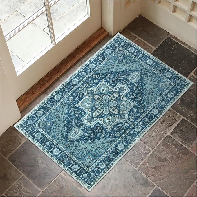 Decorative Persian-Inspired Area Rug