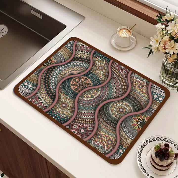Geometric Patterned Floor Mat