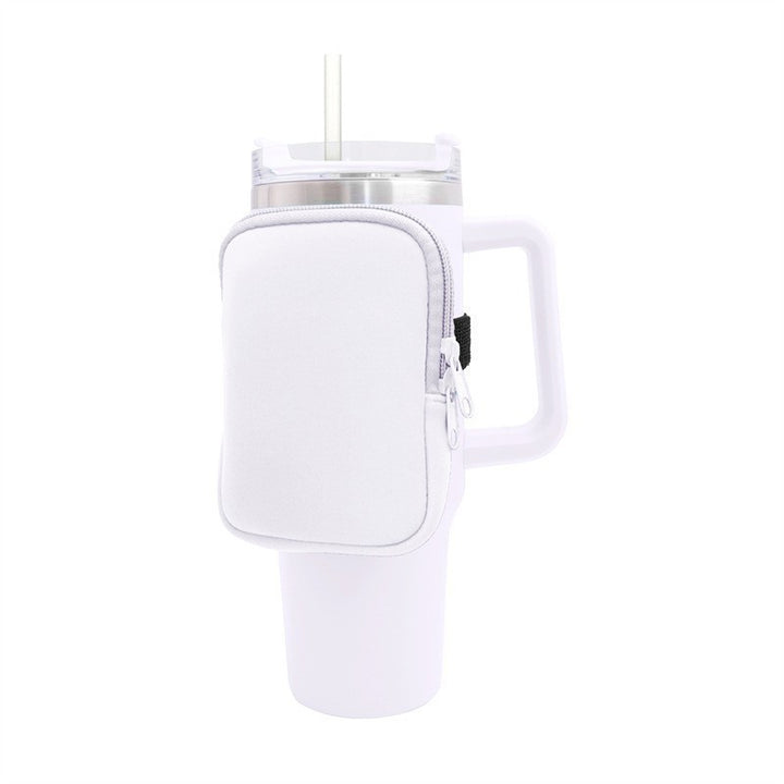 Unisex cup holder with practical pocket Kalsten