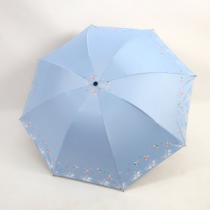 Women's Foldable Umbrella with Floral Patterns Kalsten