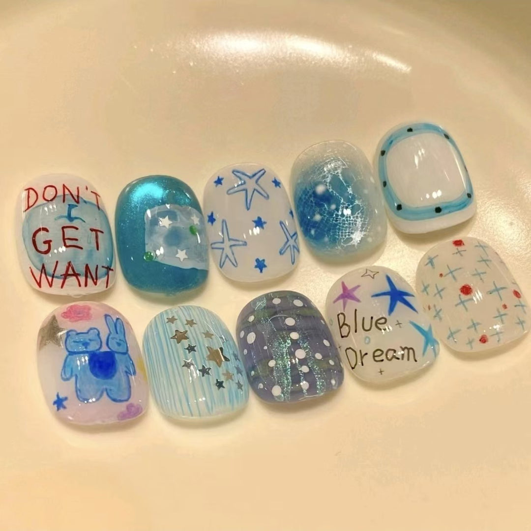 Artistic Press-On Nail Designs Kalsten