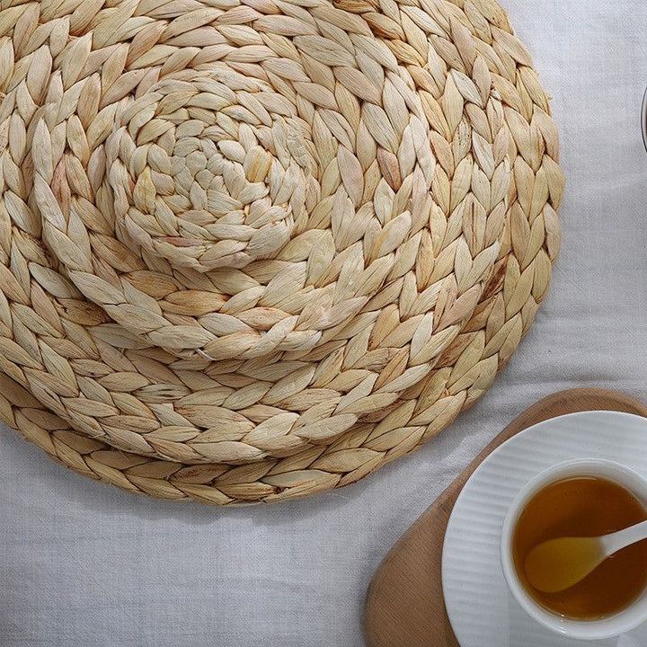 Handcrafted Natural Fiber Table Mat