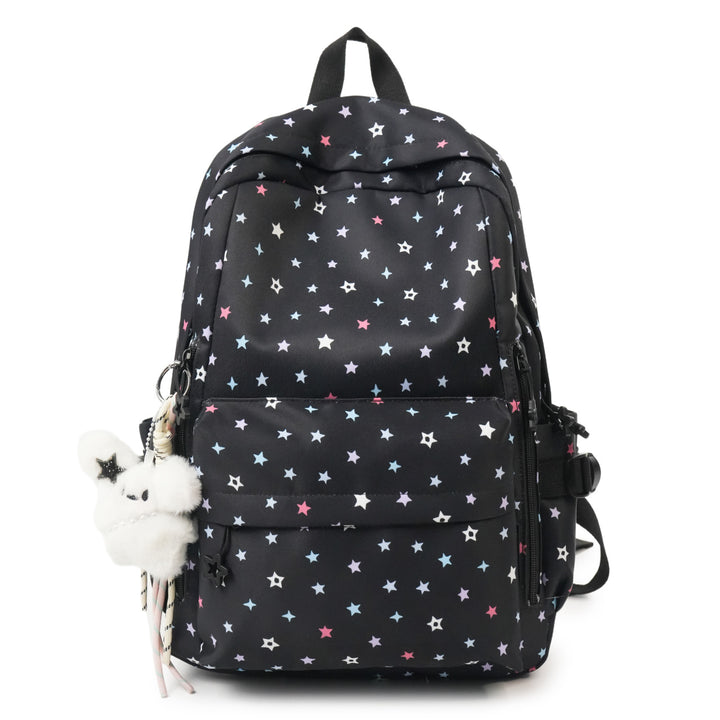 Backpack with Playful Star Pattern and Practical Storage Compartment Kalsten