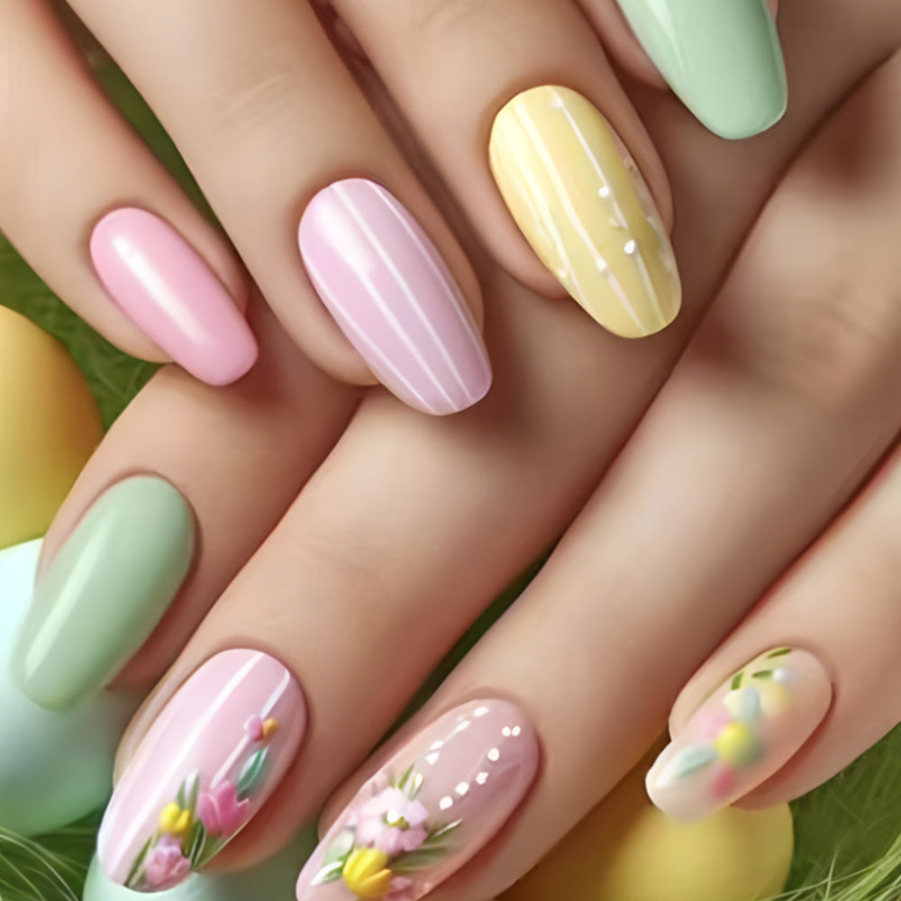 Floral Themed Nail Art Kalsten