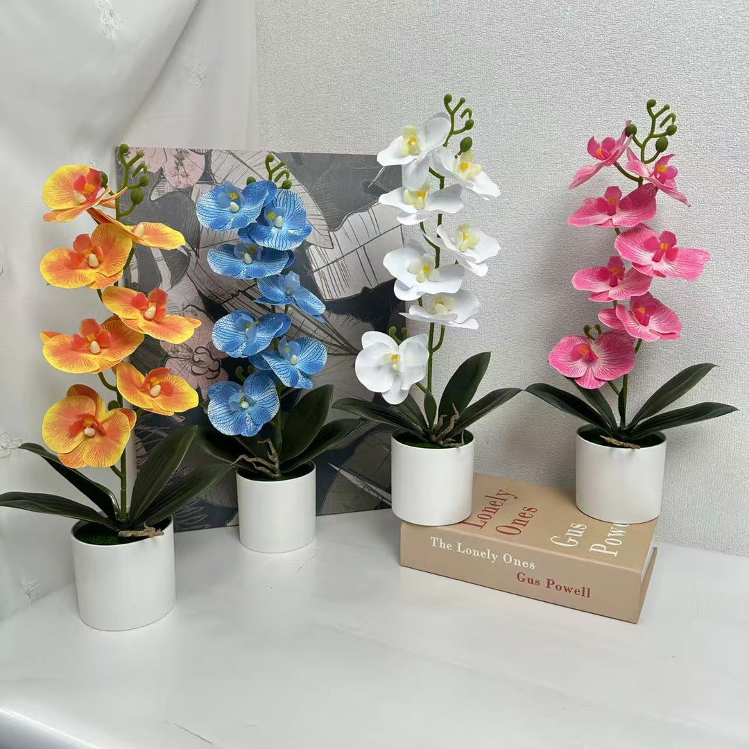 Lifelike Decorative Orchid Plant for Indoor Display