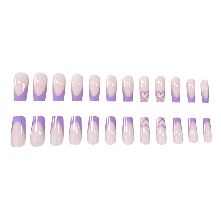 Luxurious Heart Patterned Nail Enhancements Kalsten