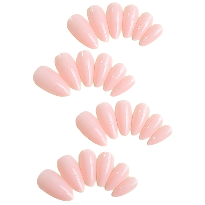 Artificial nail set with high-gloss finish and shimmering decorations Kalsten