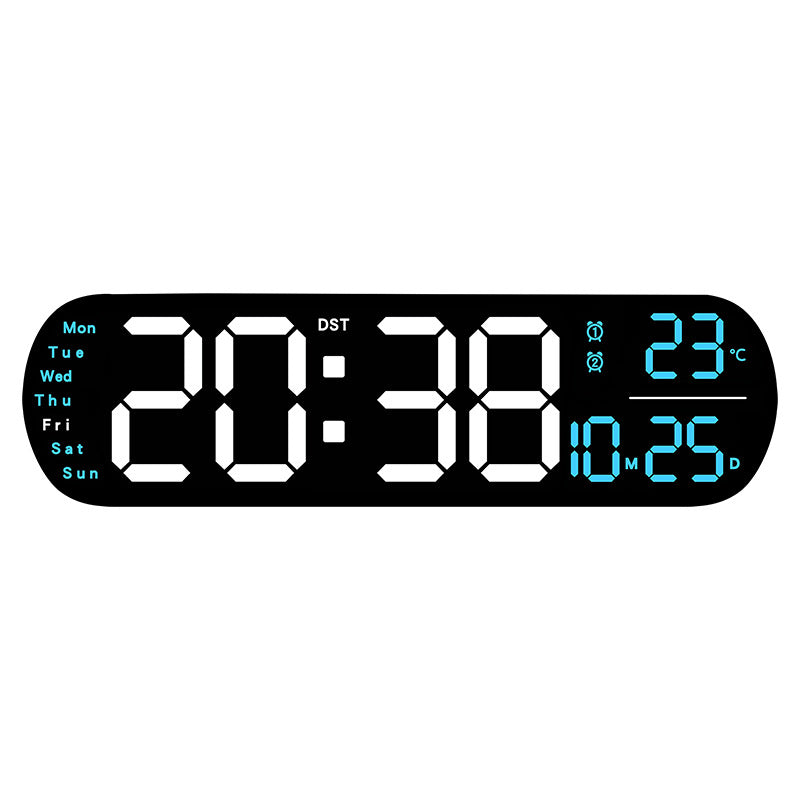 Digital LED alarm clock with large display and temperature display Kalsten