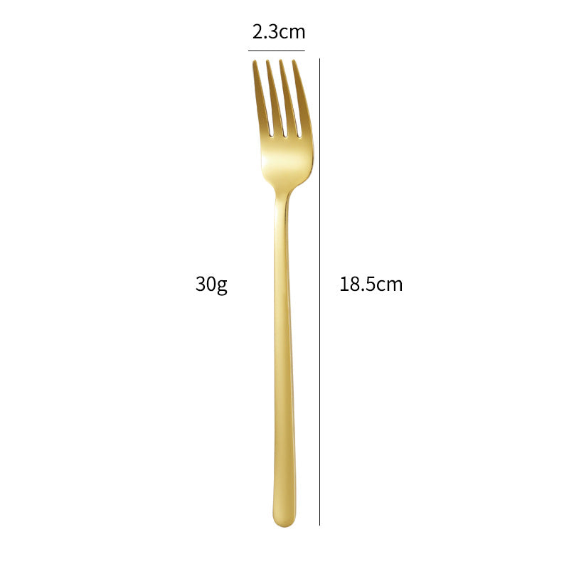 Elegant dessert spoon with luxurious golden surface Kalsten