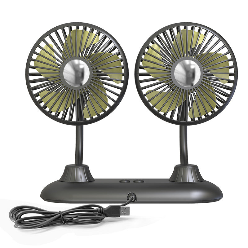 Portable Dual Adjustable USB Desk Fan Kalsten