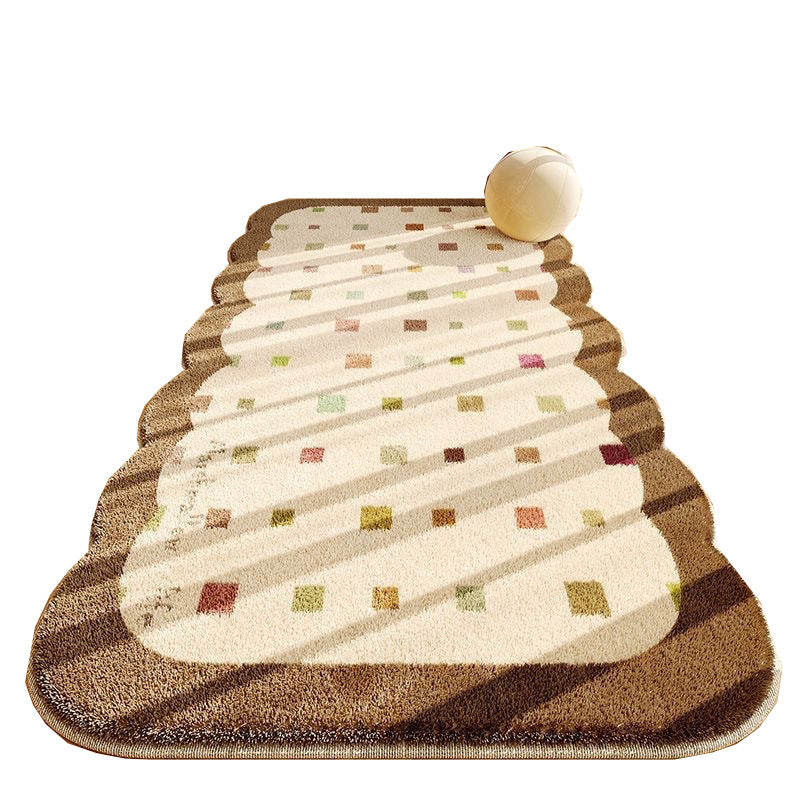 Plush Scalloped Decorative Area Rug Kalsten