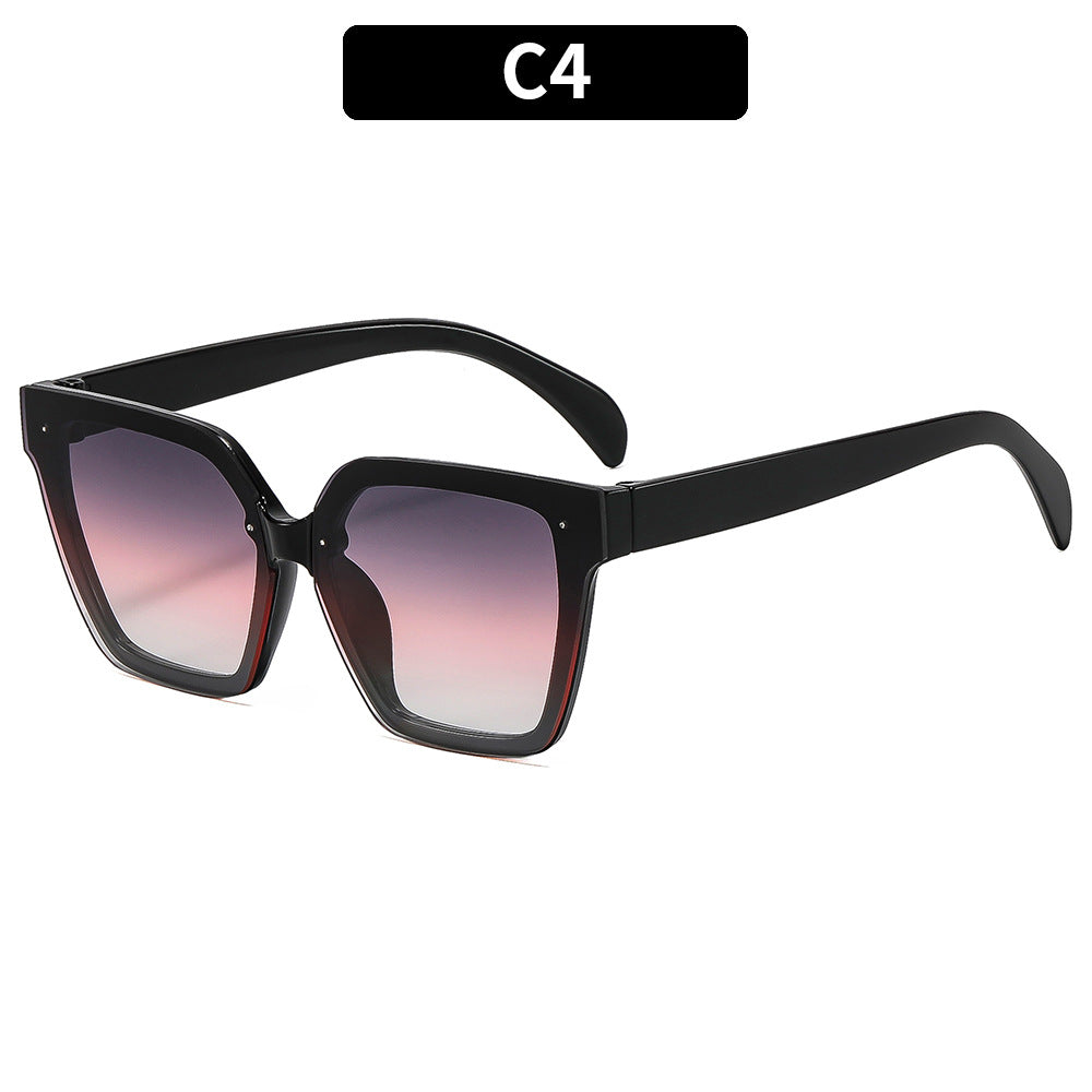 Chic Oversized Squared Frame Sunglasses