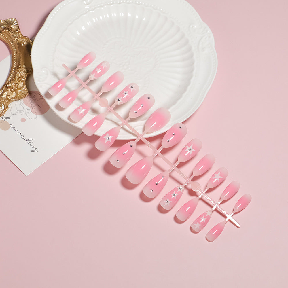 Elegant Floral Accent Press-On Nail Set Kalsten