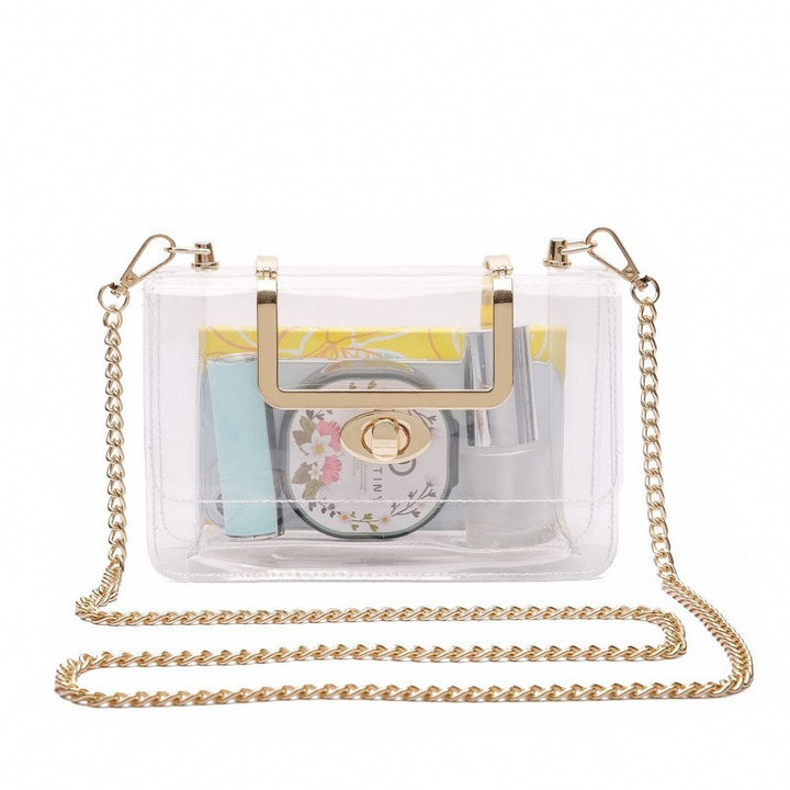 Transparent shoulder bag with structured design Kalsten