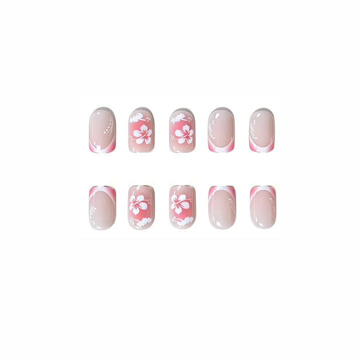 Floral Acrylic Nail Art Design Kalsten
