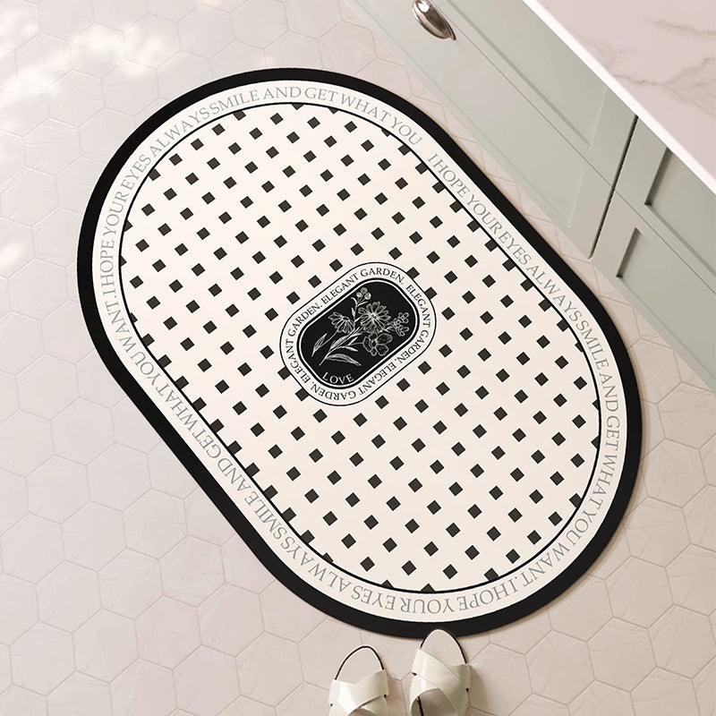 Decorative Floral Bath Mat Kalsten
