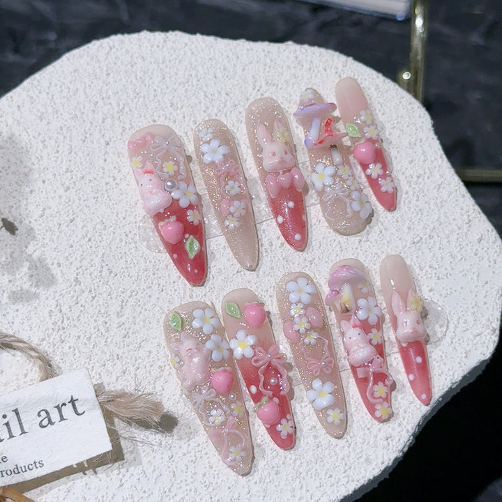 Whimsical Themed Acrylic Nail Art Set