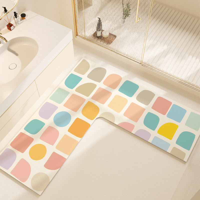 Non-Slip Colorful Bathroom Mat Kalsten