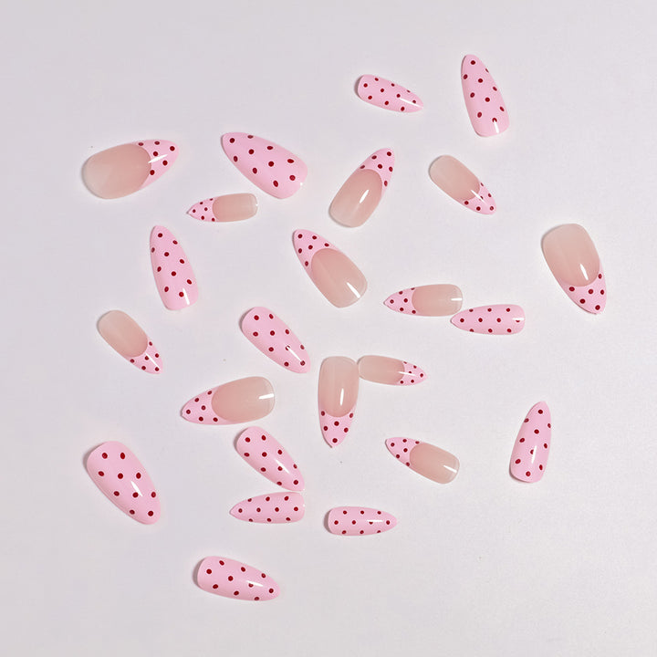 Artistic Polka Dot Press-On Nail Design Kalsten