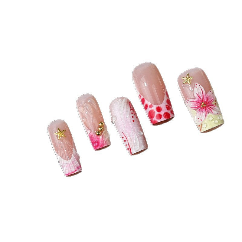 Floral Design Press-On Nail Tips Kalsten