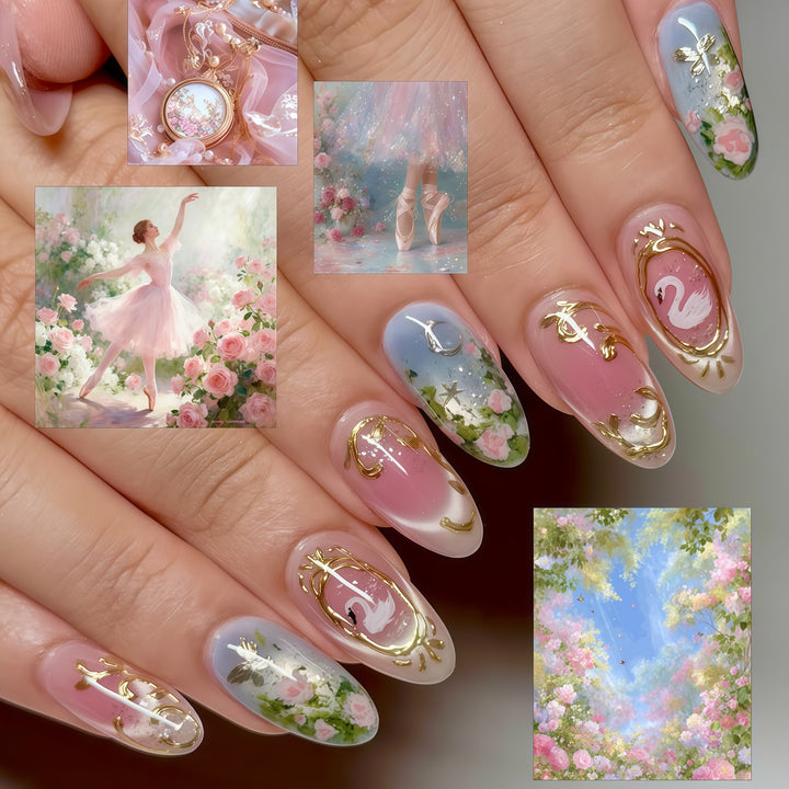 Elegant and playful artificial nails Kalsten