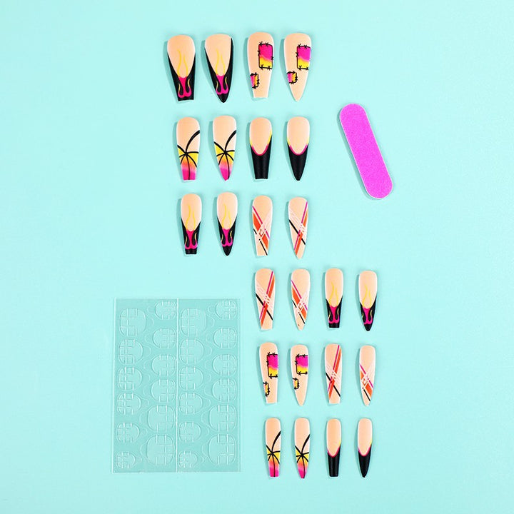 Creative Nail Art Set with Colorful Designs Kalsten