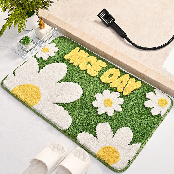 Decorative Floral Bath Mat Kalsten