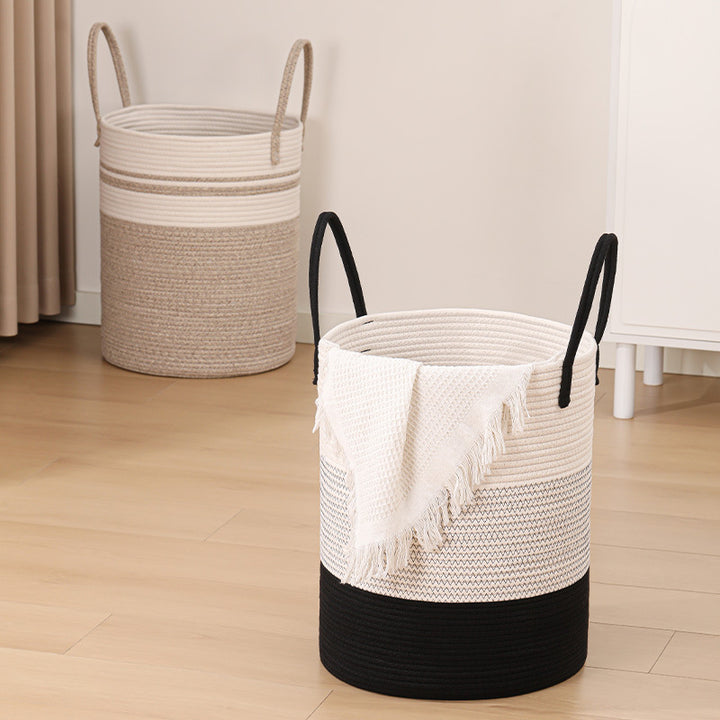 Women's decorative storage basket with two practical handles Kalsten