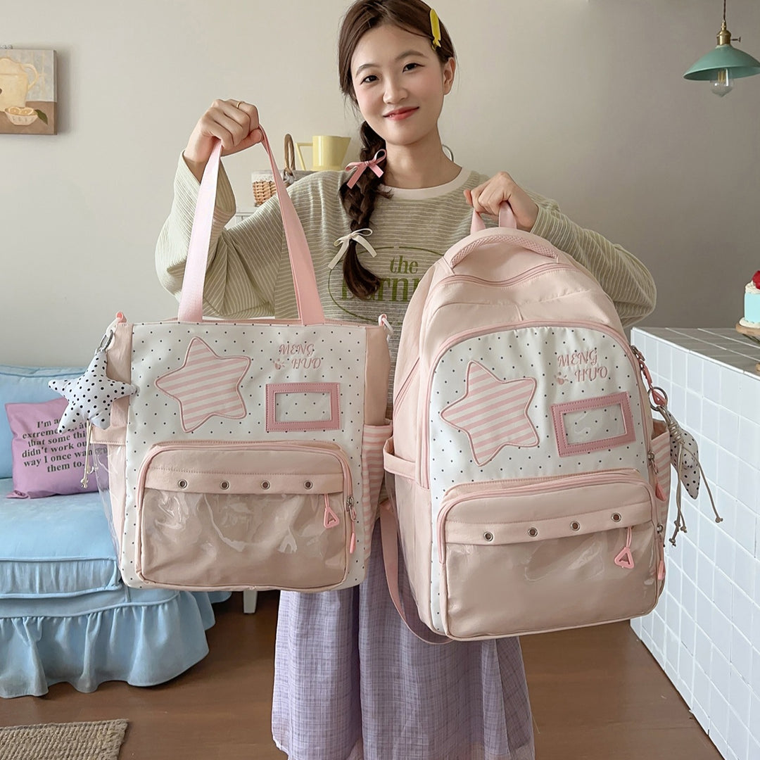 Fun-Themed Star Print Backpack Kalsten