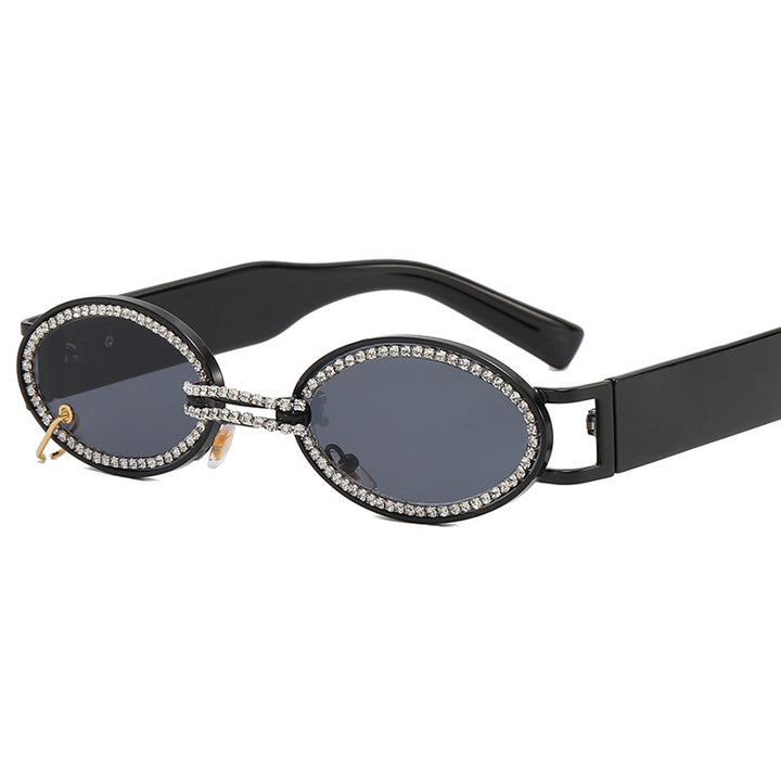 Women extravagant fashionable sunglasses with rhinestone-adorned frame Kalsten