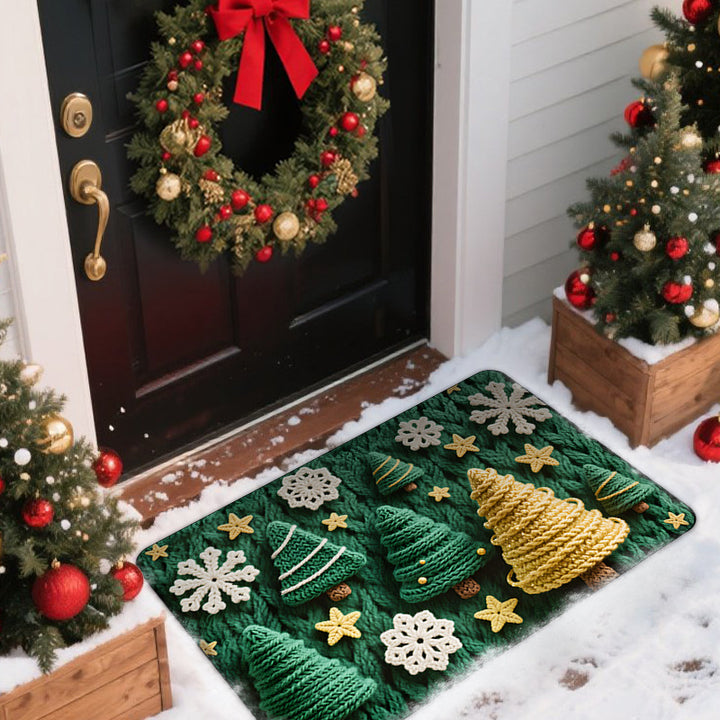 Festive Indoor Outdoor Welcome Mat Kalsten
