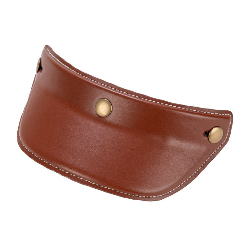 Classic Leather Helmet Visor Kalsten