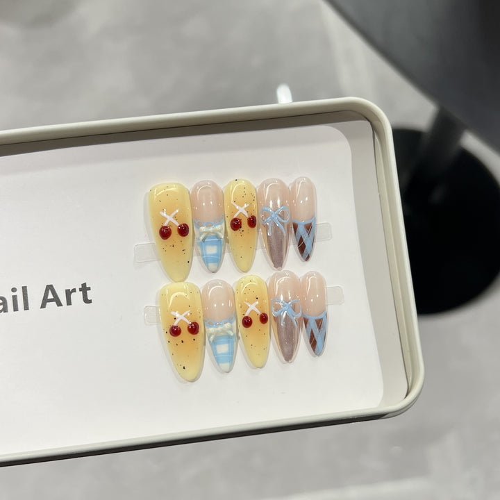 Charming Character-Inspired Press-On Nail Art Set Kalsten