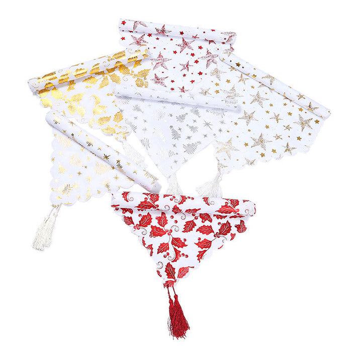 Elegant Star-Embellished Table Runner Kalsten